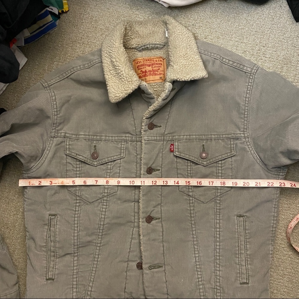 Levis Corduroy Sherpa Jacket Size Medium - Picture 6 of 8